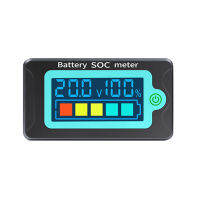 เครื่องวัดพลังงานแบตเตอรี่กันน้ำ SOC ตัวบ่งชี้ความจุ8-100V กระแสตรงโวลต์มิเตอร์12.0V 24V 36V 48V 60V 72V ลิเธียมเหล็กฟอสเฟตแบตเตอรี่ลิเธียมโพลิเมอร์เครื่องทดสอบแบตเตอรี่