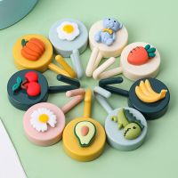 New Cute Key Hook Creative Punch-free J-shaped Plastic Hook Kitchen Bathroom Sundries Hanger Household Decorative Hook Picture Hangers Hooks