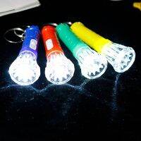 10 Pieces Led Flashlight Keychain for Camping Favor Kids Adults