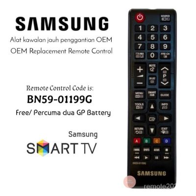 Samsung Smart LED TV Remote Control BN59-01199G (ของแท้ หรือเปลี่ยนใหม่)