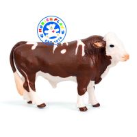 Munich Play - โมเดลสัตว์ Red Holstein วัวนม แดง พ่อ ขนาด 13.50 CM (จากหาดใหญ่)