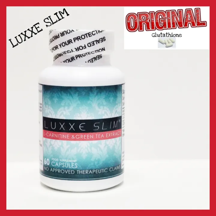 Luxxe Slim LCarnitine & Green Tea Extract 60 Capsules (500mg)Authentic Lazada PH