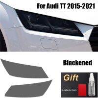 2Pcs Car Headlight Film Headlamp Cover Transparent Black Self Healing TPU Sticker for Audi TT TTS TTRS MK3 8S 2015 Accessories