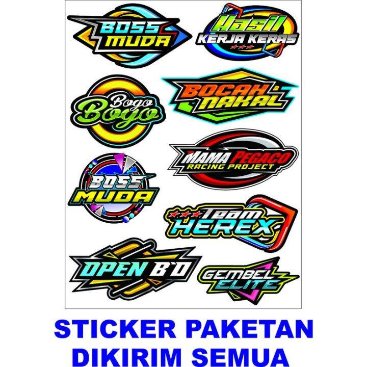 Variasi Decal Stiker Sticker Motor Sticker Motif Keren Stiker Murah