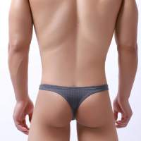 HT066 Underwear Silky Gay Hombre Tanga Ultra-thin Imitation Sexy Men Thong Nylon Pouch Penis Strings G and Thongs 39;s Men Sexy