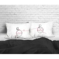 PLW หมอน HUMAN TOUCH MARS &amp; VENUS COUPLE PILLOW CASE SET 2 หมอนหนุน หมอนราคาถูก หมอนเพื่อสุขภาพ