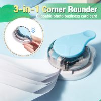 【CC】 3 In 1 R7 R10 Rounder Paper Hole Puncher Scrapbooking Tools Card Photo Cutter Supplies Trimmer