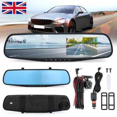 4.3inch HD 1080P Dual Lens Car DVR Dash Cam Auto Front And Rear Mirror Camera Digital Video Recorder Vehicle Electronics