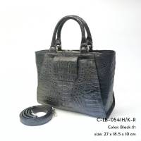 Prang Crocodile Leather Top Handle Bag Handbag กระเป๋าถือสตรี กระเป๋าผู้หญิง หนังจระเข้ C-LB-0541H/K-R