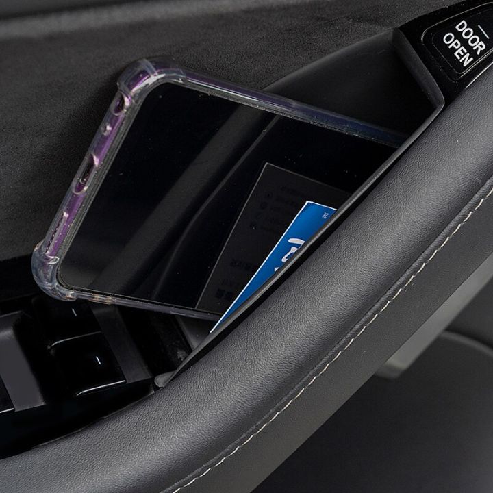 กล่องเก็บของที่เท้าแขนมือจับประตูรถยนต์ภายในอุปกรณ์เสริมสำหรับรถยนต์รุ่น3-y-2022กล่องจัดการที่ถือที่จับประตูภายในรถยนต์