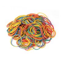 ❄✗☑ 30pcs Colored Elastic Rubber Bands for Bundle Money 3.8cm Diameter Latex Cowhide Band High Elasticity Round Binding Hair Process