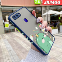 เคส JIUMOO สำหรับ OPPO R15 R15 Pro เคส R17ลายการ์ตูนไดโนเสาร์น้อยน่ารักเคสแข็งด้านหลังกันกระแทกเคสซิลิโคนแบบนุ่มขอบเคสคลุมทั้งหมดป้องกันเลนส์กล้อง