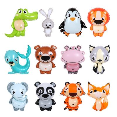 Jungle Animal Balloons Elephant Tiger Childrens day Cartoon Balloon Birthday Wildlife Party Decorations Kids Baby Shower Toys Balloons