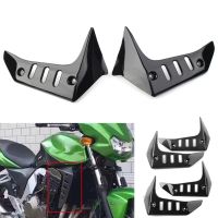 ☾✓ Z750ชุดฝาครอบด้านข้าง ABS มอเตอร์ไซค์2ชิ้นสำหรับ Kawasaki Z 750 2004 2005 2006 2007คาร์บอนไฟเบอร์/อุปกรณ์เสริมสีดำเงา