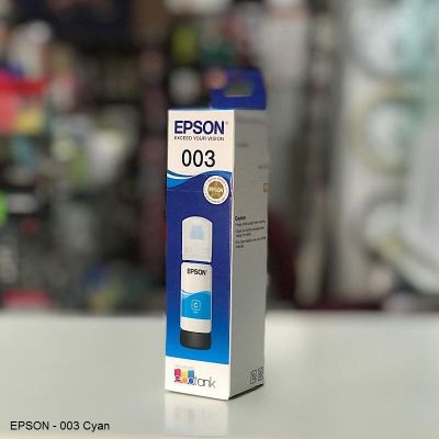 Epson 003 Cyan Ink Bottle Ink cartridge สีฟ้า Epson 003 ของแท้ประกันศูนย์ 100%