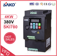 4KW อินเวอร์เตอร์ ไฟเข้า 380V ไฟออก 380V ตัวแปรความถี่ สำหรับมอเตอร์ ควบคุม ความเร็ว Converter SAKO SKI780   MINI VFD