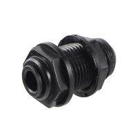 1/4 OD Tube Black Bulkhead Connector Reptile Aquarium Garden Irrigation Water Pipe Joint RO Water Adapter Quick Connector Valves