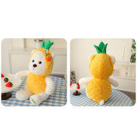 ของเล่นตุ๊กตายัดไส้รูปหมีสับปะรดจำลอง Boneka Mainan จำลองน่ารักสร้างสรรค์ของสะสมตกแต่งของขวัญสำหรับเด็กผู้หญิง