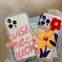 เคสโทรศัพท์แบบใสลายดอกไม้ดอกทิวลิปดอกไม้สำหรับ iPhone 11 14 Pro Max 12 13 7 8 14 Plus X XS Max XR เคสโทรศัพท์อะครีลิคอวกาศ ไอโฟน14 7P 8P 11Pro Case