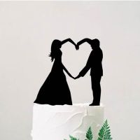 【hot】⊙  Bride And Groom Wedding TopperPersonalized Topper IdeasEngagement Supplies