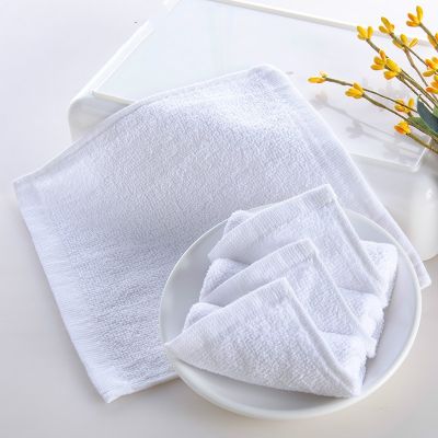 【VV】 Hot sell wholesale pure children  39;s square towel white 20x20cm wipes with Lanyard 3pcs