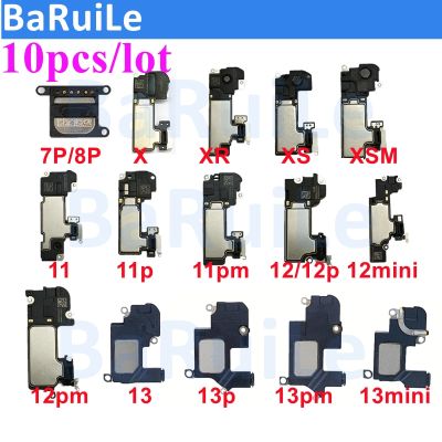 BaRuiLe 10pcs หูฟัง No Flex สําหรับ iPhone 13 12 11 Pro Max Mini X XR XS 7 8 Sound Speaker Ear Pieces อะไหล่ทดแทน