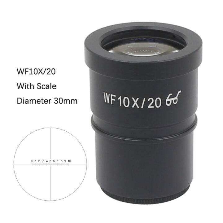 WF10X/20 Wide Angle High Eyepoint Eyepiece Optical Ocular Lens f
