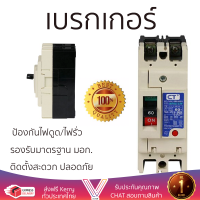 รุ่นใหม่ล่าสุด เบรกเกอร์ เบรกเกอร์ไฟฟ้า เบรกเกอร์ MCCB CT 2P 60A คุณภาพสูงมาก ผลิตจากวัสดุอย่างดี ไม่ลามไฟ รองรับมาตรฐาน มอก. Circuit Breakers