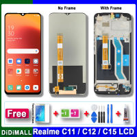 100% จอ Lcd แบบดั้งเดิมสำหรับ OPPO Realme C15 C11 RMX2185 RMX2180แอลซีดีแสดงผล10หน้าจอสัมผัสแทนการประกอบสำหรับ Oppo Realme C12จอแอลซีดีพร้อมกรอบ RMX2189