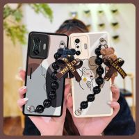 Cartoon Back Cover Phone Case For Xiaomi Redmi K50 Gaming Edition/POCO F4 GT Liquid silicone shell pearl bracelet cute