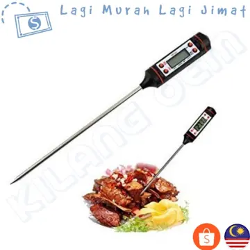 1pc Digital Food Thermometer with long Instant Read Probe for BBQ, Meat,  Cooking