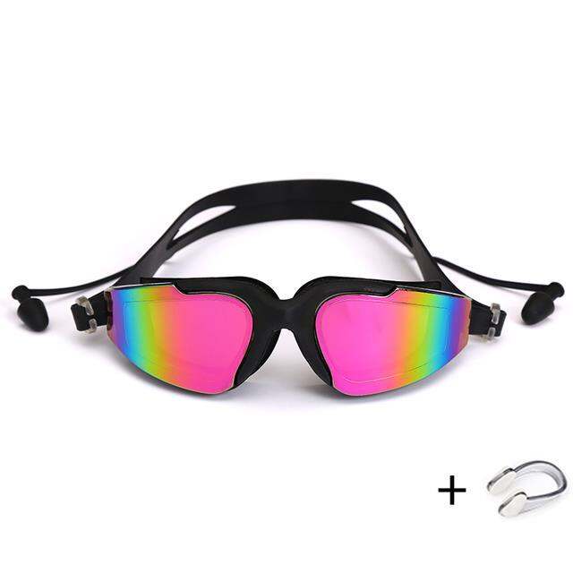 professional-swimming-goggles-swimming-glasses-with-earplugs-nose-clip-electroplate-waterproof-silicone-adluts