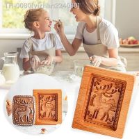 ஐ❃⊙ yizhan224080 Beech Cone Mold Cortador De Biscoitos Madeira Molde Em Relevo Carimbos Biscoito Madeira Engraçados para Assar