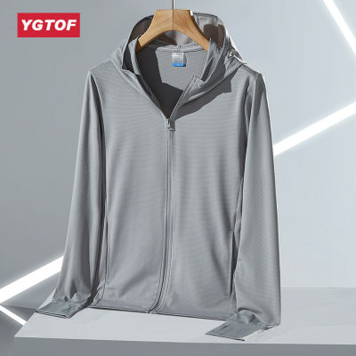 YGTOF เสื้อผ้าผู้ชายสำหรับผู้ชาย,เสื้อผ้ากันแดดกลางแจ้งที่มีน้ำหนักเบาและระบายอากาศได้ดีใส่สบาย