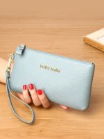 Uniqlo 2023 New Genuine leather clutch bag for women 2023 new temperament mother mobile phone coin purse long simple soft leather small bag