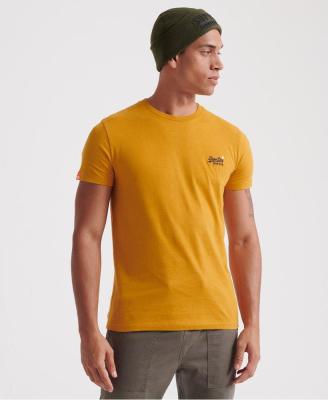 SUPERDRY ORANGE LABEL VINTAGE EMBROIDERY T-Shirt - เสื้อยืด แนววินเทจสำหรับผู้ชาย COTTON