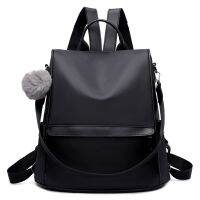 ☾✿ Womens bag 2022 Korean version new fashion soft leather large-capacity backpack street casual backpack one drop