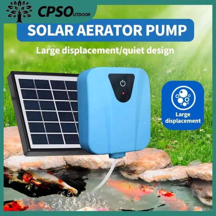 motorcycle Solar PoweredDC Charging Oxygenator Water Pump Oxygen Pump