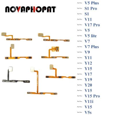 สําหรับ Vivo V5 S1 Pro V15 V11 V11i V17 V5s V5 Lite V7 Plus V9 Y11 Y12 Y15 ปิดเครื่องปุ่มลดระดับเสียงลง Flex Cable Ribbon