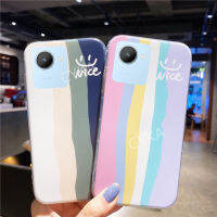 พร้อมส่งเคสโทรศัพท์ Realme C30 RealmeC30สีรุ้งเคสอ่อนพร้อมฝาครอบกันกระแทกสีไล่ระดับสีที่สวยงาม