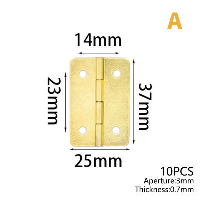 Rayua 10pcs มินิบานพับโลหะย้อนยุคบานพับประตูบานพับกับบานพับเฟอร์นิเจอร์สกรู