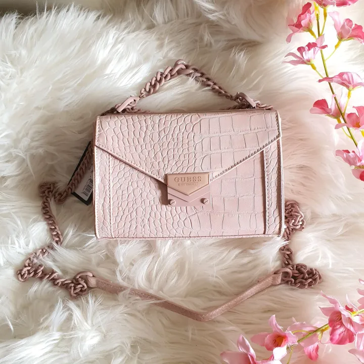 Mini Chain Guess Lynda Women's Crossbody Bag Light Pink Lazada PH