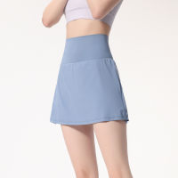 Lulu new yoga skirt two-piece drawcord back pocket tennis skirt 9035