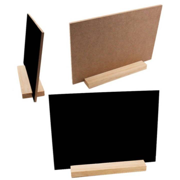 แผ่นป้าย-กระดานดำ-สี่เหลี่ยม-แบบตั้ง-นอน-ป้ายกระดานดำ-สำหรับเขียนด้วยชอล์ก-ป้ายแท็กกระดานดํา-ฐานไม้-สําหรับเขียนข้อความ