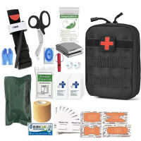 IFAK Survival Gear Molle EDC กระเป๋าใส่กระเป๋า Medical Emergency Blanket First Aid Kit Military Tactical Tourniquet Bandage Camping-SDFU STORE