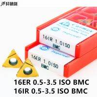 10PCS 16ER 0.75 1.25 1.5 2.0 3.0 ISO BMC Carmex Thread Carbide Inserts สําหรับเครื่องมือกลึง CNC Hi Cut Lathe