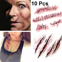 【YP】 Acars Tattoos Bite Sticker With Fake Scab Blood Costume Small Neck Tatoo