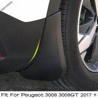 Laus ด้านหน้าและด้านหลัง Mud Guard Mudguards Splash Flaps 4PCS สำหรับ Peugeot 3008 3008GT 2017-2023อะไหล่ภายนอก