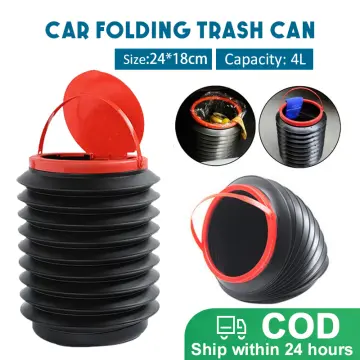 Car Portable Collapsible Trash Can Retractable Water Bucket Bin Fishing  Outdoor