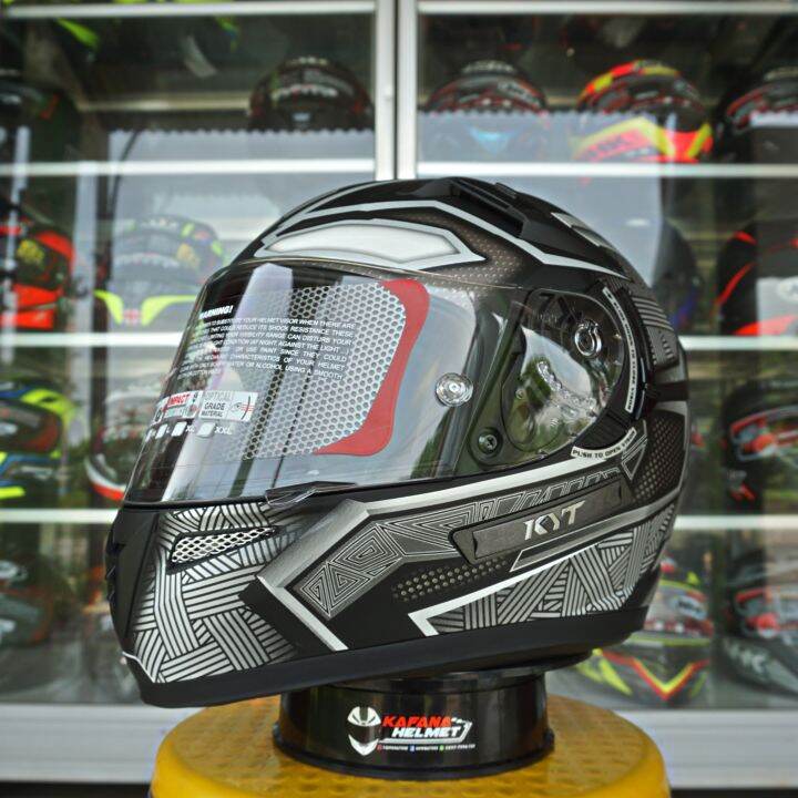 Helm Fullface KYT K2 Rider Black Panther Double Visor Lazada Indonesia